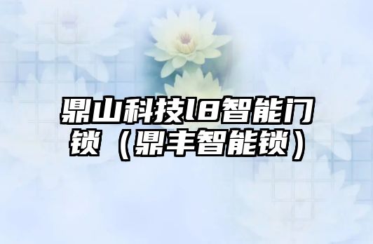 鼎山科技l8智能門鎖（鼎豐智能鎖）