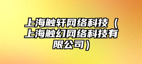 上海觸軒網(wǎng)絡(luò)科技（上海觸幻網(wǎng)絡(luò)科技有限公司）