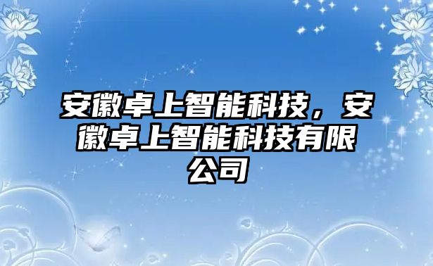 安徽卓上智能科技，安徽卓上智能科技有限公司