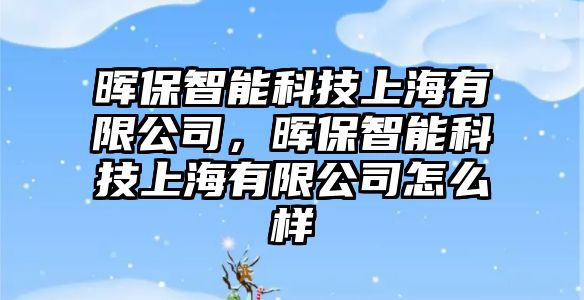 暉保智能科技上海有限公司，暉保智能科技上海有限公司怎么樣