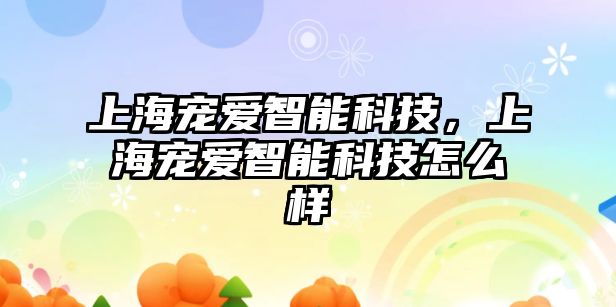 上海寵愛智能科技，上海寵愛智能科技怎么樣