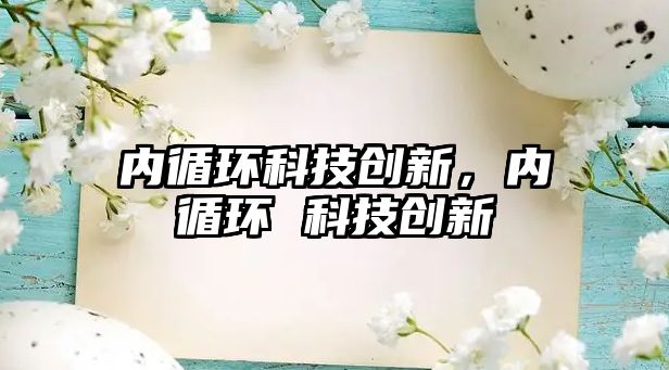 內(nèi)循環(huán)科技創(chuàng)新，內(nèi)循環(huán) 科技創(chuàng)新