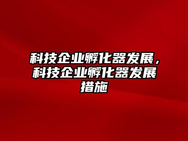 科技企業(yè)孵化器發(fā)展，科技企業(yè)孵化器發(fā)展措施