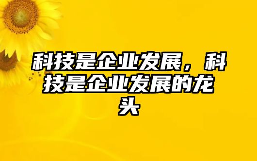 科技是企業(yè)發(fā)展，科技是企業(yè)發(fā)展的龍頭