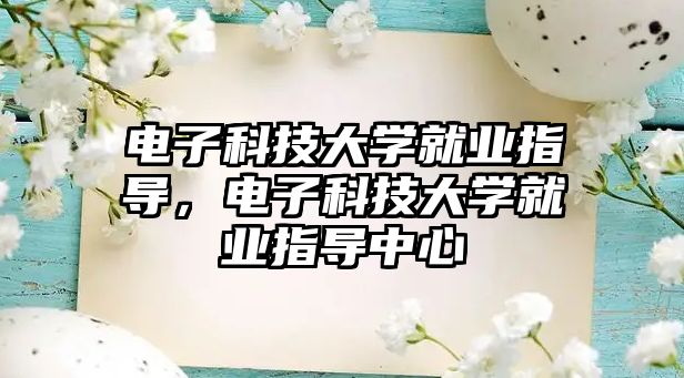 電子科技大學(xué)就業(yè)指導(dǎo)，電子科技大學(xué)就業(yè)指導(dǎo)中心