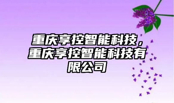 重慶享控智能科技，重慶享控智能科技有限公司