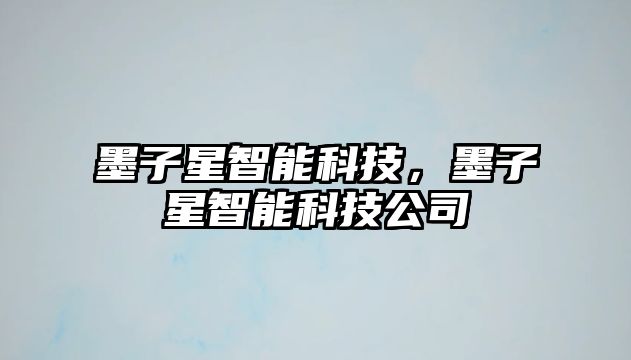 墨子星智能科技，墨子星智能科技公司