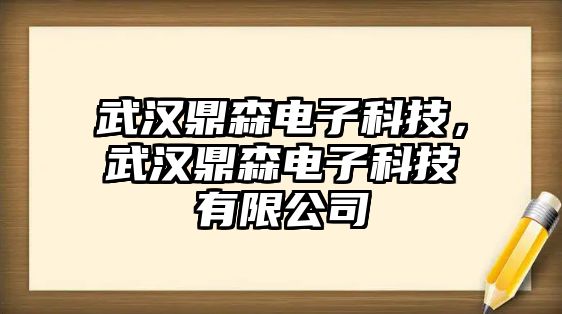 武漢鼎森電子科技，武漢鼎森電子科技有限公司