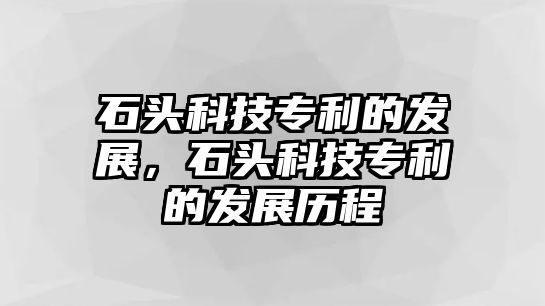 石頭科技專利的發(fā)展，石頭科技專利的發(fā)展歷程