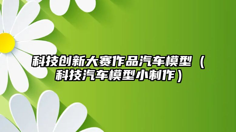 科技創(chuàng)新大賽作品汽車模型（科技汽車模型小制作）