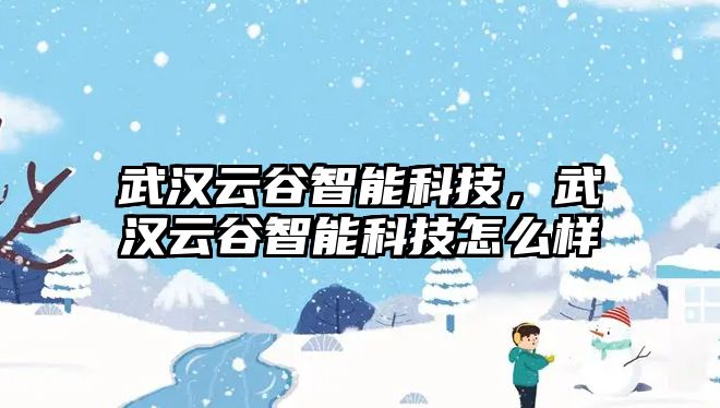 武漢云谷智能科技，武漢云谷智能科技怎么樣