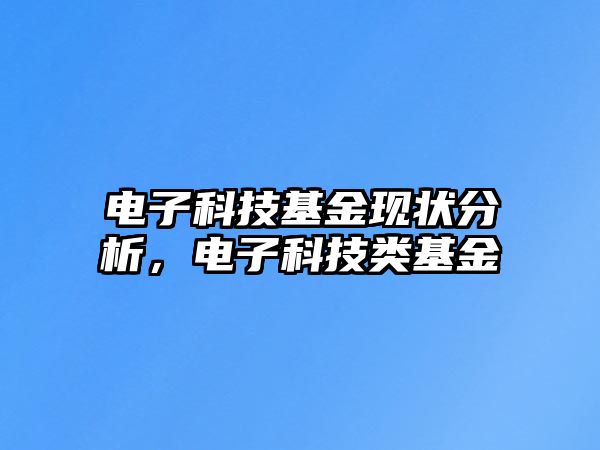 電子科技基金現(xiàn)狀分析，電子科技類基金