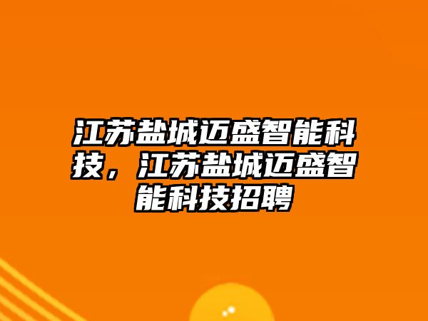 江蘇鹽城邁盛智能科技，江蘇鹽城邁盛智能科技招聘