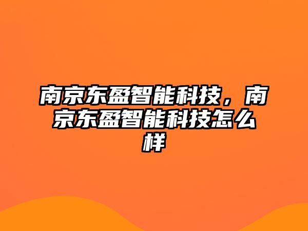 南京東盈智能科技，南京東盈智能科技怎么樣