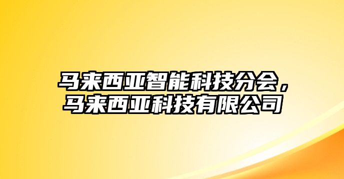 馬來西亞智能科技分會，馬來西亞科技有限公司