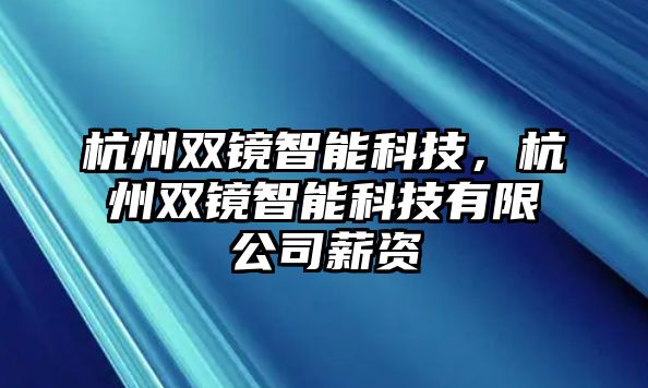 杭州雙鏡智能科技，杭州雙鏡智能科技有限公司薪資