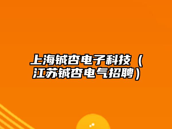 上海鋮杏電子科技（江蘇鋮杏電氣招聘）