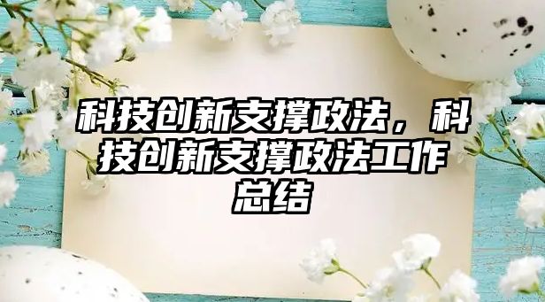 科技創(chuàng)新支撐政法，科技創(chuàng)新支撐政法工作總結