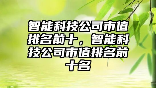 智能科技公司市值排名前十，智能科技公司市值排名前十名