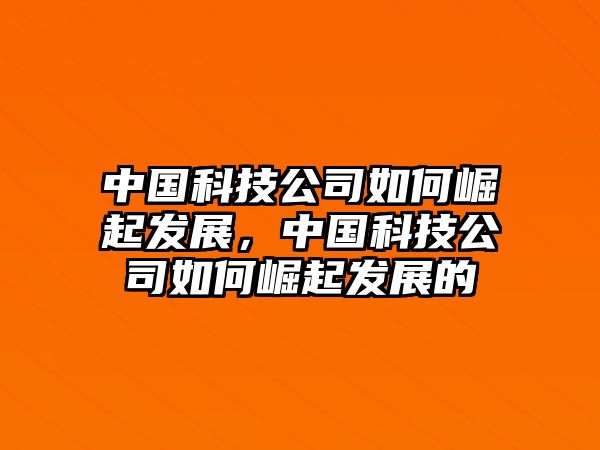 中國(guó)科技公司如何崛起發(fā)展，中國(guó)科技公司如何崛起發(fā)展的