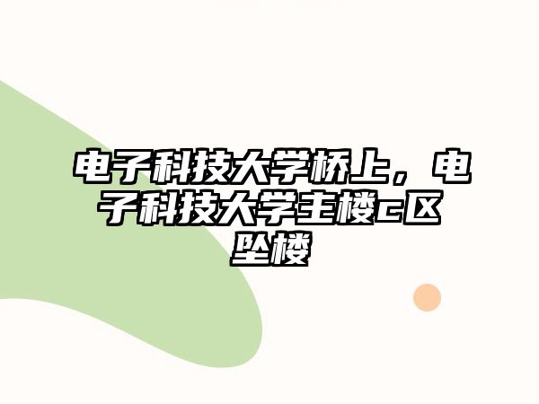 電子科技大學橋上，電子科技大學主樓c區(qū)墜樓