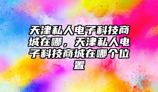 天津私人電子科技商城在哪，天津私人電子科技商城在哪個(gè)位置