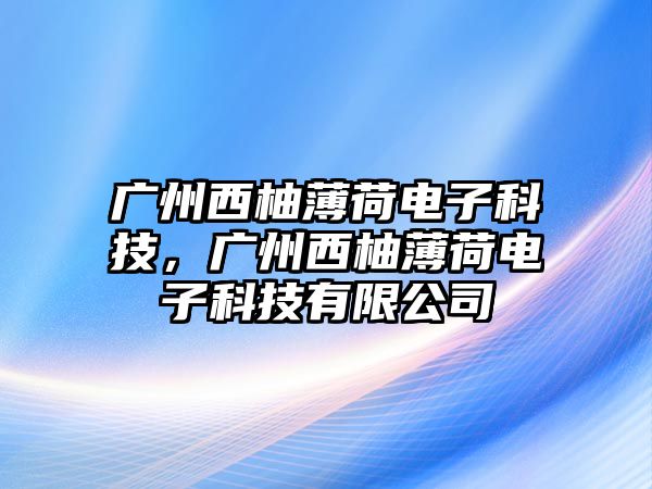 廣州西柚薄荷電子科技，廣州西柚薄荷電子科技有限公司