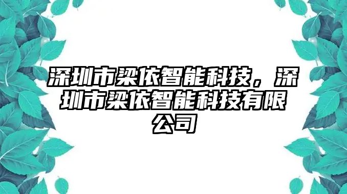 深圳市梁依智能科技，深圳市梁依智能科技有限公司