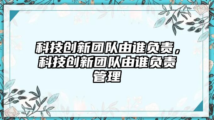 科技創(chuàng)新團(tuán)隊(duì)由誰負(fù)責(zé)，科技創(chuàng)新團(tuán)隊(duì)由誰負(fù)責(zé)管理