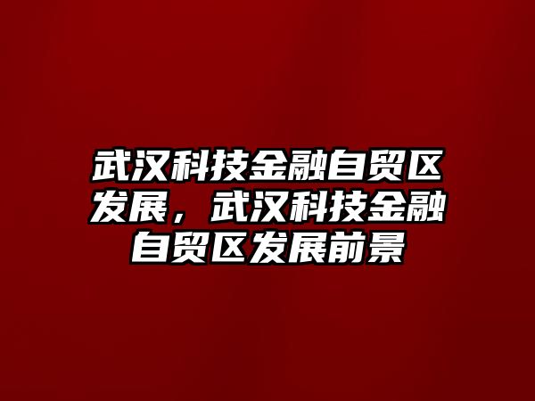 武漢科技金融自貿(mào)區(qū)發(fā)展，武漢科技金融自貿(mào)區(qū)發(fā)展前景