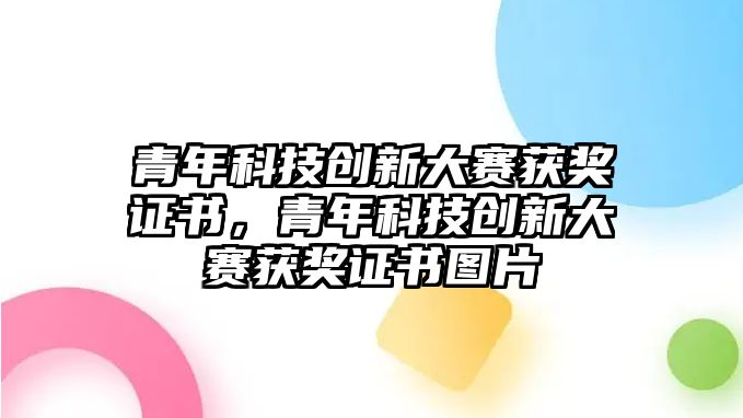 青年科技創(chuàng)新大賽獲獎(jiǎng)證書，青年科技創(chuàng)新大賽獲獎(jiǎng)證書圖片