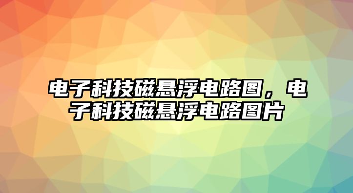 電子科技磁懸浮電路圖，電子科技磁懸浮電路圖片