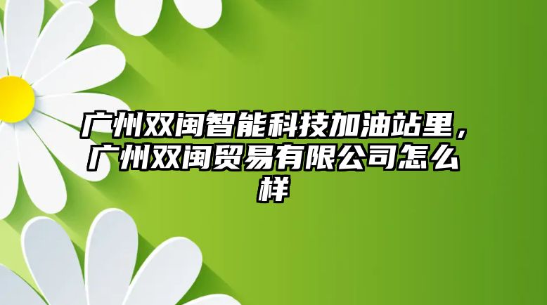 廣州雙閩智能科技加油站里，廣州雙閩貿(mào)易有限公司怎么樣