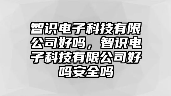 智識電子科技有限公司好嗎，智識電子科技有限公司好嗎安全嗎