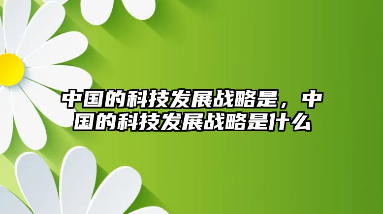 中國的科技發(fā)展戰(zhàn)略是，中國的科技發(fā)展戰(zhàn)略是什么