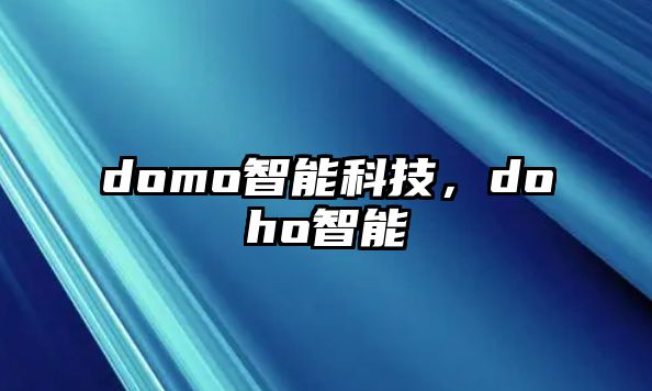 domo智能科技，doho智能