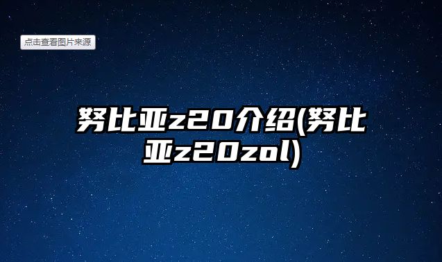 努比亞z20介紹(努比亞z20zol)