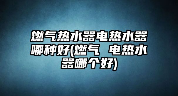 燃氣熱水器電熱水器哪種好(燃氣 電熱水器哪個好)