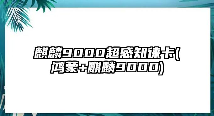 麒麟9000超感知徠卡(鴻蒙+麒麟9000)