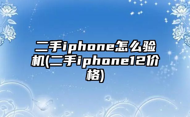 二手iphone怎么驗(yàn)機(jī)(二手iphone12價(jià)格)