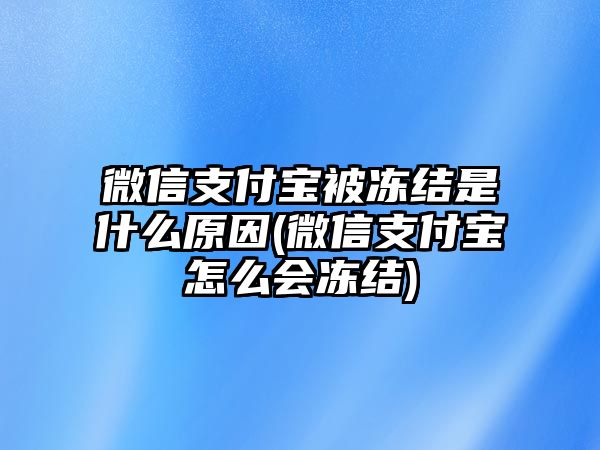 微信支付寶被凍結(jié)是什么原因(微信支付寶怎么會凍結(jié))