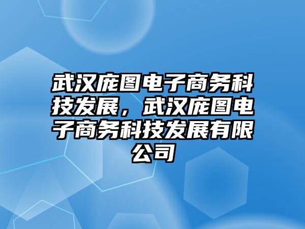 武漢龐圖電子商務(wù)科技發(fā)展，武漢龐圖電子商務(wù)科技發(fā)展有限公司