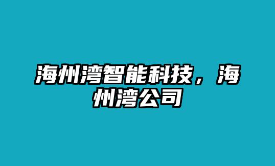 海州灣智能科技，海州灣公司