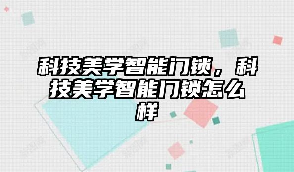 科技美學智能門鎖，科技美學智能門鎖怎么樣