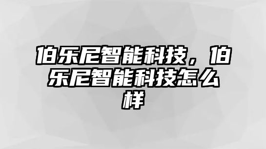 伯樂尼智能科技，伯樂尼智能科技怎么樣