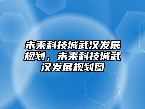 未來科技城武漢發(fā)展規(guī)劃，未來科技城武漢發(fā)展規(guī)劃圖