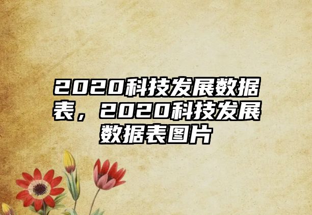 2020科技發(fā)展數(shù)據(jù)表，2020科技發(fā)展數(shù)據(jù)表圖片